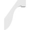 Ekena Millwork 3-in. W x 16-in. D x 22-in. H Del Monte Architectural Grade PVC Knee Brace BRCP03X16X22DEL - alternate 5